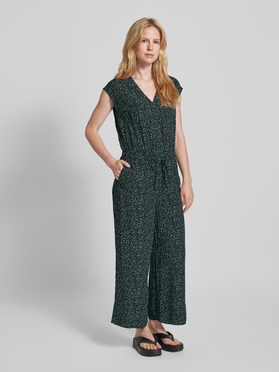 OPUS Jumpsuit mit V-Ausschnitt Modell 'Moneli city' Petrol 1