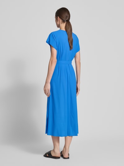 Raffaello Rossi Sukienka midi z wiązanym paskiem model ‘ADINA’ Oceaniczny 5