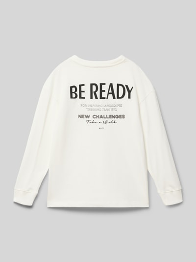 Garcia Shirt met lange mouwen en ribboorden Wit - 3