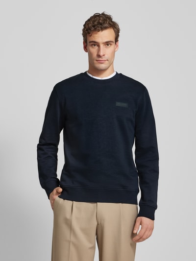 Marc O'Polo Regular Fit Sweatshirt aus Bio-Baumwolle Marine 4