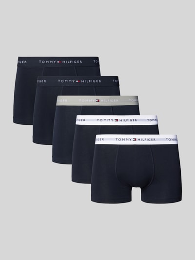 Tommy Hilfiger Trunks mit Label-Details im 5er-Pack Dunkelblau 1