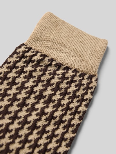 PAUL SMITH Socken mit geripptem Abschluss Mittelbraun 2