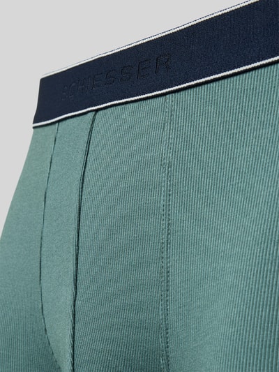 Schiesser Boxershorts mit elastischem Logo-Bund Mint 2