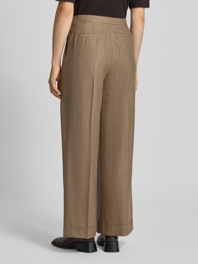 Lauren Ralph Lauren Straight Fit Stoffhose aus reiner Wolle Modell 'Wilva' Taupe Melange 5