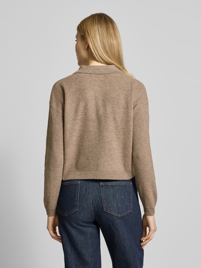 Vero Moda Regular fit pullover met polokraag, model 'EXCITING' Zand - 5
