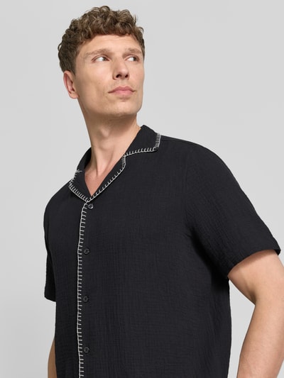 HUGO regular fit vrijetijdsoverhemd van puur katoen model 'ELLINO' Zwart - 3