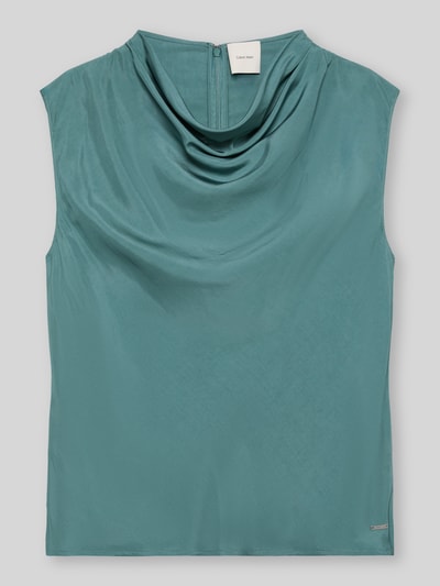 Calvin Klein Womenswear regular fit blousetop van viscose Turquoise - 2