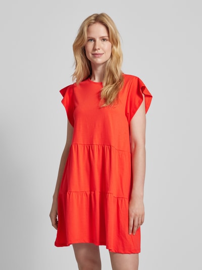 Vila Mini-jurk in laagjeslook, model 'SUMMER' Rood - 4