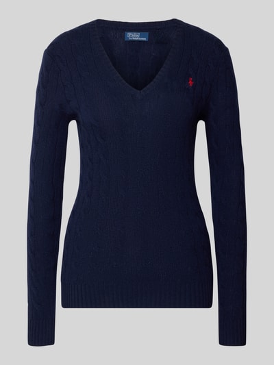Polo Ralph Lauren Gebreide pullover met kasjmier, model 'KIMBERLY' Marineblauw - 2