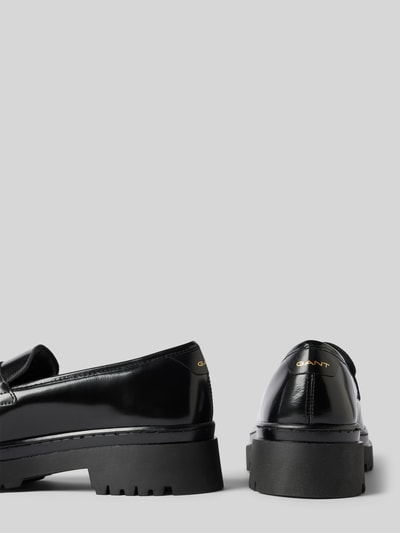 Gant Penny-Loafer aus Leder mit Schaftbrücke Modell 'Aligrey' Black 2