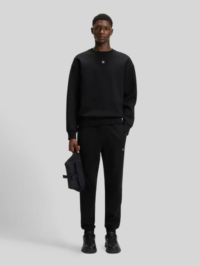 HUGO Relaxed Fit Sweatshirt aus Baumwoll-Mix Modell 'DETTIL' Black 1