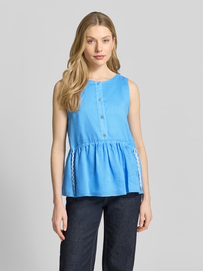 Marc Cain Regular Fit Top mit Tunnelzug Bleu 4