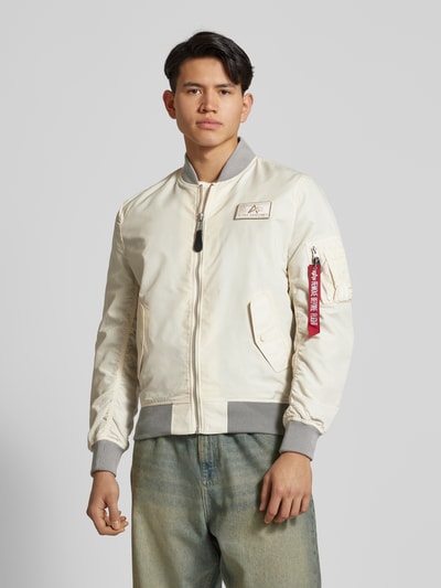 Alpha Industries Bomberjack met labelbadge Offwhite - 4