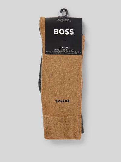 BOSS Socken mit Label-Stitching im 2er-Pack Beige 3