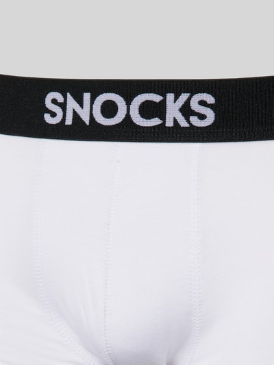 Snocks Trunks mit elastischem Logo-Bund im 2er-Pack Black 2