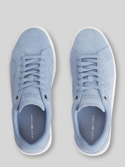 Tommy Hilfiger Sneaker aus echtem Veloursleder Hellblau 3
