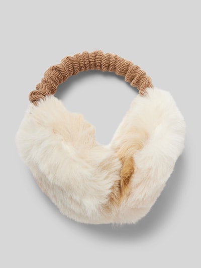 Barts Oorwarmers met labeldetail, model 'FUR' Beige - 1