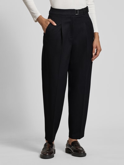 Cambio Hose mit Bügelfalten und Gürtel Modell 'ELAINE PLEAT' Marine 4