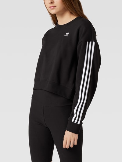 adidas Originals Sweatshirt mit überschnittener Schulter Black 4