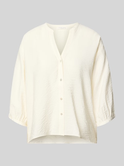 Productfoto, Regular Fit Bluse aus Viskose-Mix met 3/4-mouw van Christian Berg Woman in lichte kleur, knopenrij, lichte textuur
