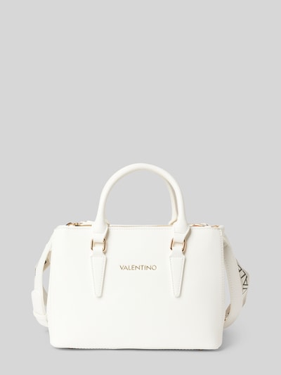 VALENTINO BAGS Handtasche mit Label-Applikation Modell 'ZERO' Weiss 1