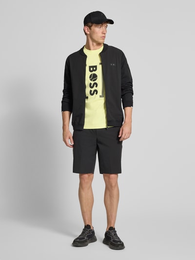 BOSS Green Regular Fit T-Shirt aus reiner Baumwolle Modell 'ICONIC' Hellgruen 1