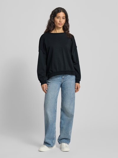 Smith and Soul Bluza o kroju oversized z prążkowanymi wykończeniami  1