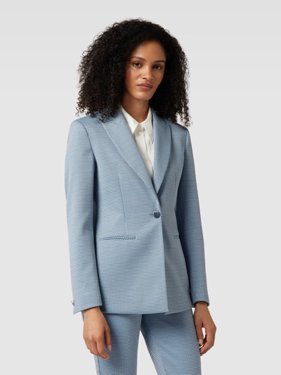 Liu Jo White Blazer met structuurmotief Lichtblauw - 4