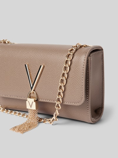 VALENTINO BAGS Handtas met labelapplicatie, model 'DIVINA' Taupe - 2