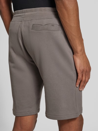 Guess Activewear Korte broek met elastische band en tunnelkoord, model 'ALDWIN' Antraciet - 3