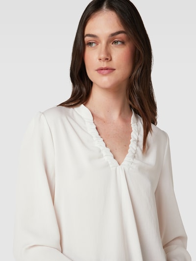 Marc Cain Bluse mit Tunikakragen Offwhite 3