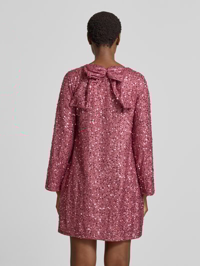 Vero Moda Fließendes Abendkleid mit Paillettenbesatz Modell 'NAJA' Rosa 5