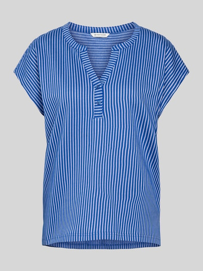 Tom Tailor T-shirt met tuniekkraag Bleu - 2