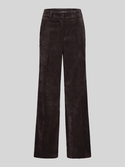 CAMBIO Regular Fit Cordhose mit angedeuteten Taschen Modell 'AMELIE' Dunkelbraun 2