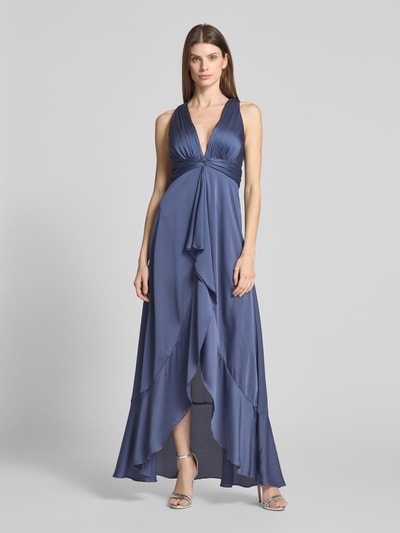 Jake*s Cocktail Abendkleid im Double-Layer-Look Rauchblau 4