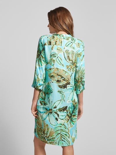 Emily Van den Bergh Knielanges Tunikakleid aus Viskose mit floralem Muster Ocean 5