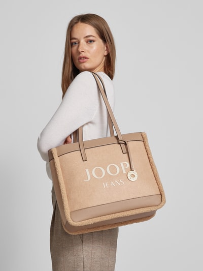 JOOP! Jeans Torba shopper z obszyciem ze sztucznego futra model ‘calduccio yvette’ Beżowy 1