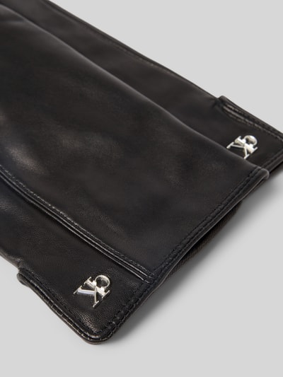 CK Calvin Klein Handschoenen in leerlook met wol Zwart - 2