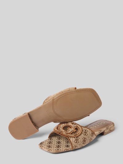 Guess Pantoletten mit Label-Detail Modell 'TARISHAE' Beige 4