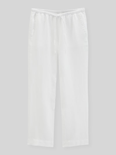 Marc O'Polo Straight Fit Leinenhose aus reinem Leinen Weiss 2
