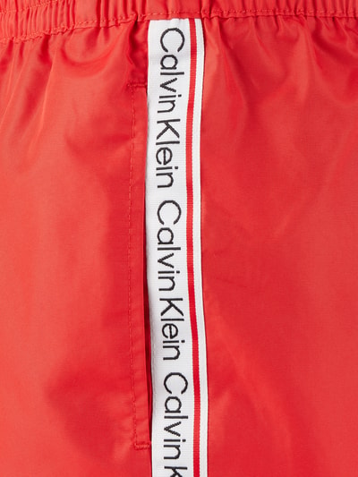 Calvin Klein Underwear Badehose mit Label-Prints Rot 2