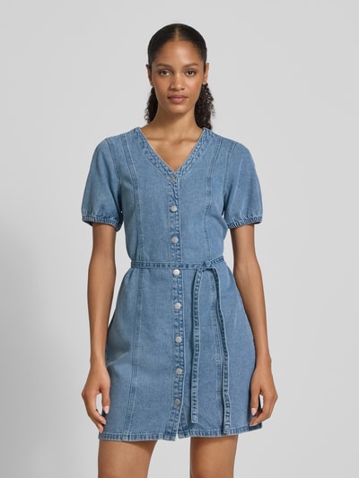 Vero Moda Regular fit jeansjurk van een mix van katoen en viscose, model 'JANET' Lichtblauw - 4
