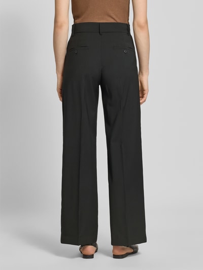Weekend Max Mara Loose Fit Weite Hose aus reiner Schurwolle Modell 'VISIVO' Black 5