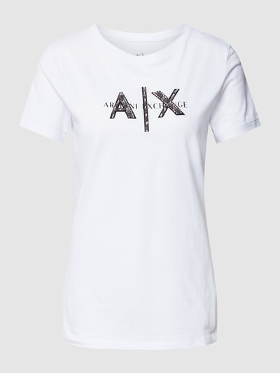 ARMANI EXCHANGE T-shirt met pailletten Wit - 2