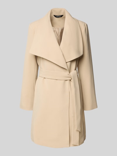 Lauren Ralph Lauren Płaszcz z szerokim kołnierzem i wiązanym paskiem Piaskowy 2
