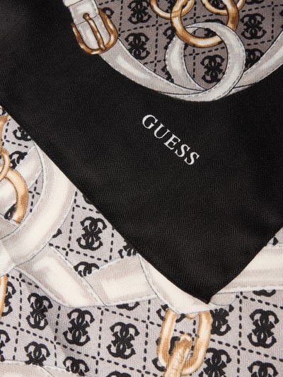 Guess Schal mit Logo-Print Modell 'Noelle' Black 2