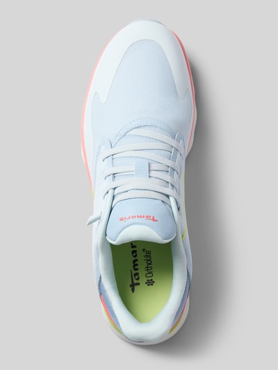 Tamaris Sneakersy o niskim kroju z wyhaftowanym logo Jasnoniebieski 3