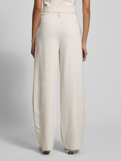 Calvin Klein Jeans Wide leg stoffen broek met steekzakken, model 'MILANO' Ecru - 5