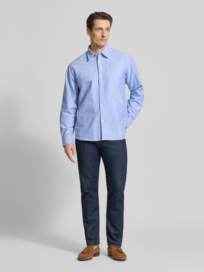Selected Homme Krój relaxed fit Koszula casualowa z czystej Bawełna Model 'OXFORD SHIRT' Jasnoniebieski 1