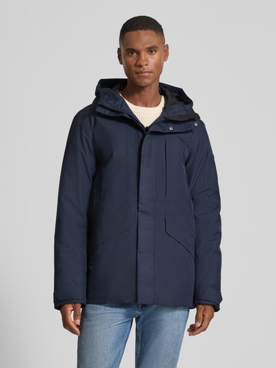 Didriksons Jack met labeldetail, model 'ADAM' Marineblauw - 4